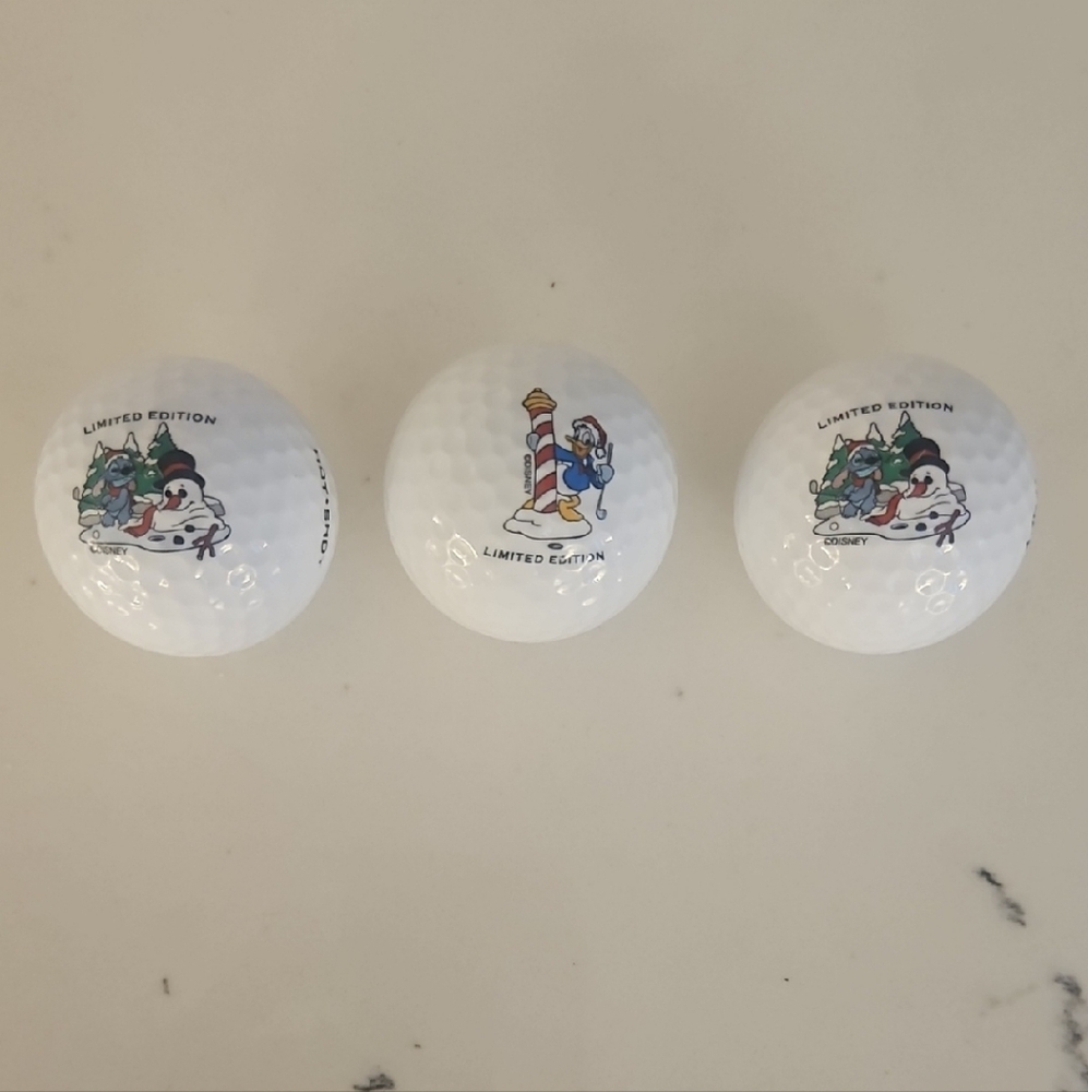 Limited Edition Disney Golf Balls Featuring Stitch And Donald Duck